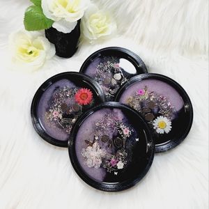 Floral skull Drink coasters